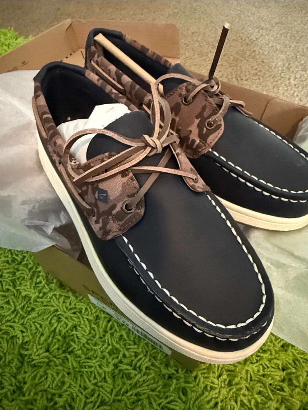 *NEW!* Sperry Boat Shoes - Navy/Camo